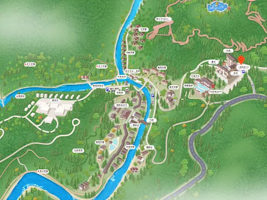 管城回族结合景区手绘地图智慧导览和720全景技术，可以让景区更加“动”起来，为游客提供更加身临其境的导览体验。